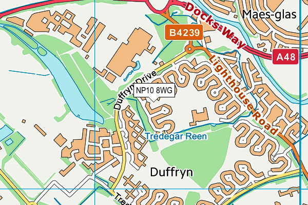NP10 8WG map - OS VectorMap District (Ordnance Survey) NP10 8WG map - OS VectorMap District (Ordnance Survey)