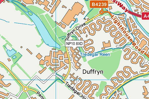 NP10 8XD map - OS VectorMap District (Ordnance Survey) NP10 8XD map - OS VectorMap District (Ordnance Survey)