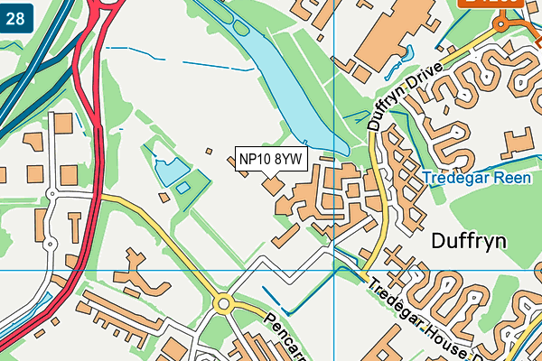 NP10 8YW map - OS VectorMap District (Ordnance Survey) NP10 8YW map - OS VectorMap District (Ordnance Survey)