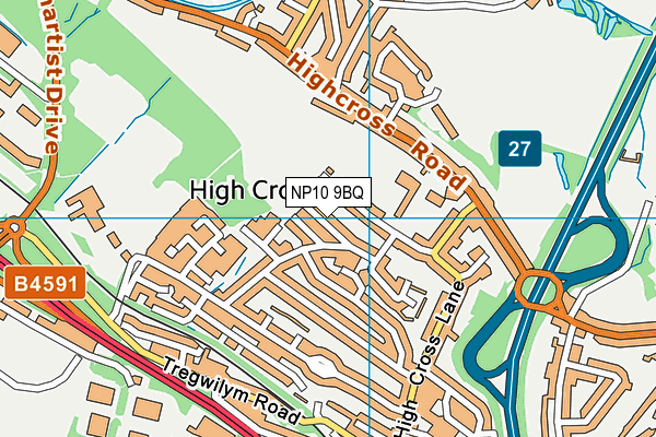 NP10 9BQ map - OS VectorMap District (Ordnance Survey) NP10 9BQ map - OS VectorMap District (Ordnance Survey)