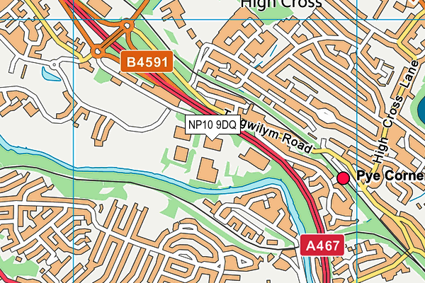 NP10 9DQ map - OS VectorMap District (Ordnance Survey) NP10 9DQ map - OS VectorMap District (Ordnance Survey)