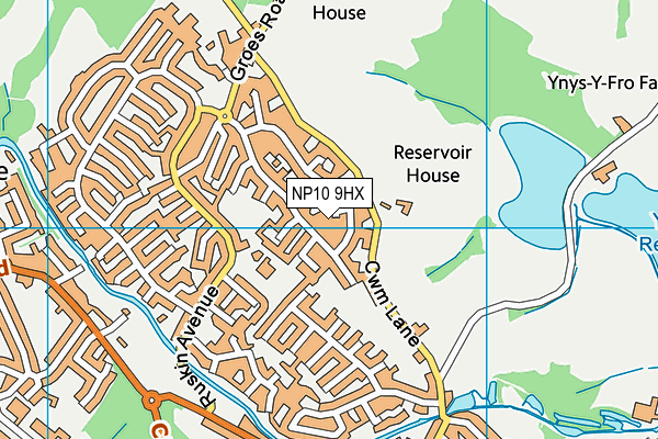 NP10 9HX map - OS VectorMap District (Ordnance Survey) NP10 9HX map - OS VectorMap District (Ordnance Survey)