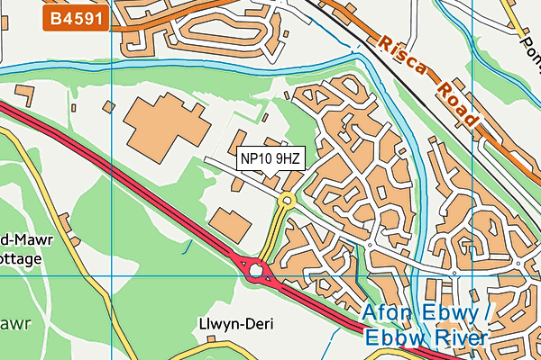 NP10 9HZ map - OS VectorMap District (Ordnance Survey)