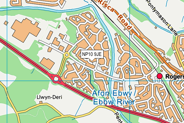 NP10 9JE map - OS VectorMap District (Ordnance Survey) NP10 9JE map - OS VectorMap District (Ordnance Survey)