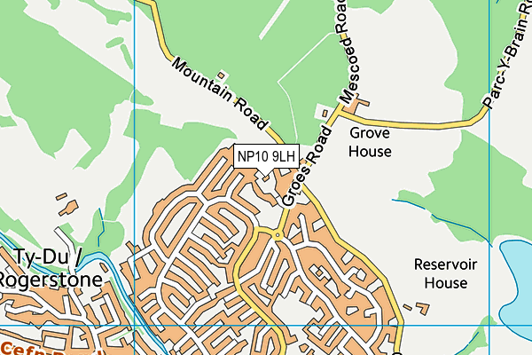 NP10 9LH map - OS VectorMap District (Ordnance Survey) NP10 9LH map - OS VectorMap District (Ordnance Survey)