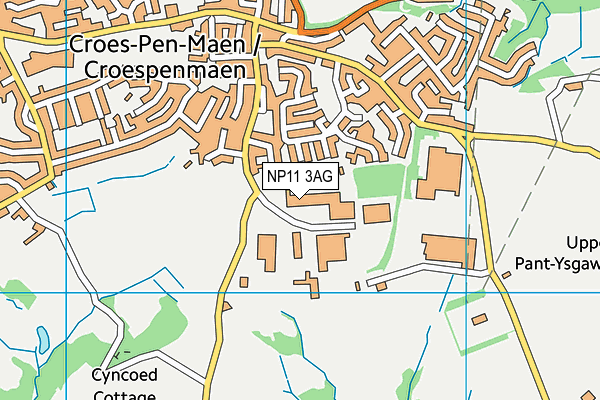 NP11 3AG map - OS VectorMap District (Ordnance Survey) NP11 3AG map - OS VectorMap District (Ordnance Survey)