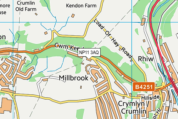 NP11 3AQ map - OS VectorMap District (Ordnance Survey) NP11 3AQ map - OS VectorMap District (Ordnance Survey)