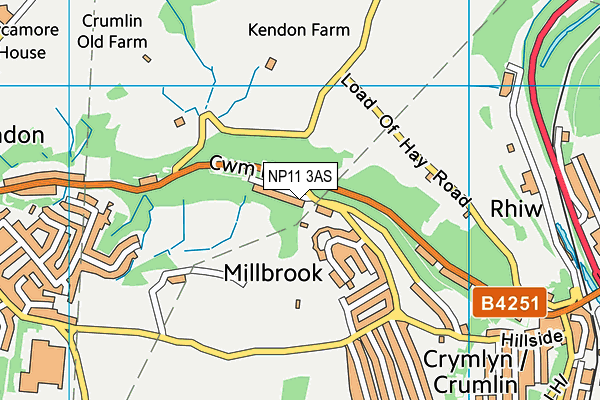 NP11 3AS map - OS VectorMap District (Ordnance Survey) NP11 3AS map - OS VectorMap District (Ordnance Survey)