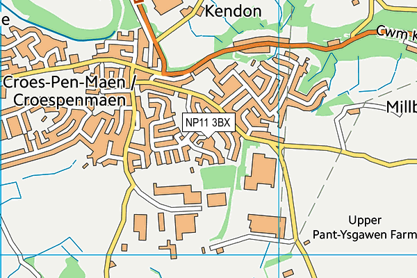 NP11 3BX map - OS VectorMap District (Ordnance Survey) NP11 3BX map - OS VectorMap District (Ordnance Survey)