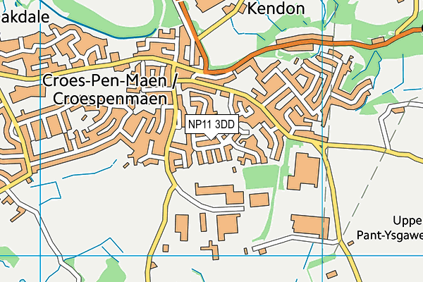 NP11 3DD map - OS VectorMap District (Ordnance Survey) NP11 3DD map - OS VectorMap District (Ordnance Survey)