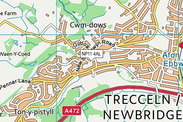 NP11 4AL map - OS VectorMap District (Ordnance Survey) NP11 4AL map - OS VectorMap District (Ordnance Survey)