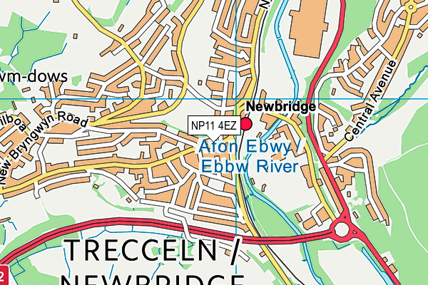 NP11 4EZ map - OS VectorMap District (Ordnance Survey)