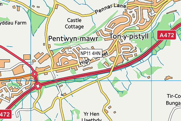 NP11 4HN map - OS VectorMap District (Ordnance Survey) NP11 4HN map - OS VectorMap District (Ordnance Survey)