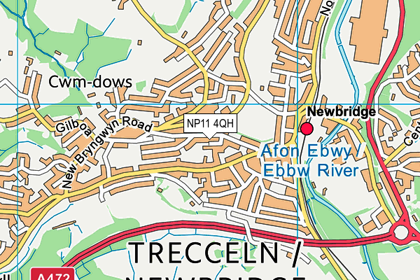 NP11 4QH map - OS VectorMap District (Ordnance Survey) NP11 4QH map - OS VectorMap District (Ordnance Survey)