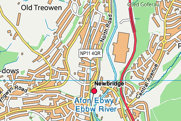 NP11 4QR map - OS VectorMap District (Ordnance Survey) NP11 4QR map - OS VectorMap District (Ordnance Survey)
