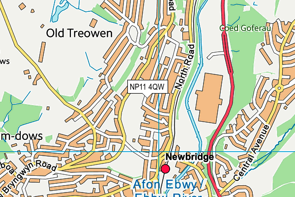 NP11 4QW map - OS VectorMap District (Ordnance Survey) NP11 4QW map - OS VectorMap District (Ordnance Survey)