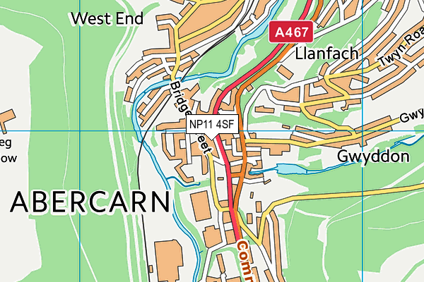 NP11 4SF map - OS VectorMap District (Ordnance Survey) NP11 4SF map - OS VectorMap District (Ordnance Survey)
