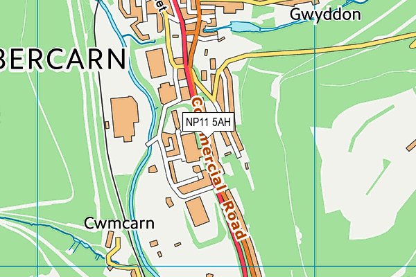 NP11 5AH map - OS VectorMap District (Ordnance Survey) NP11 5AH map - OS VectorMap District (Ordnance Survey)