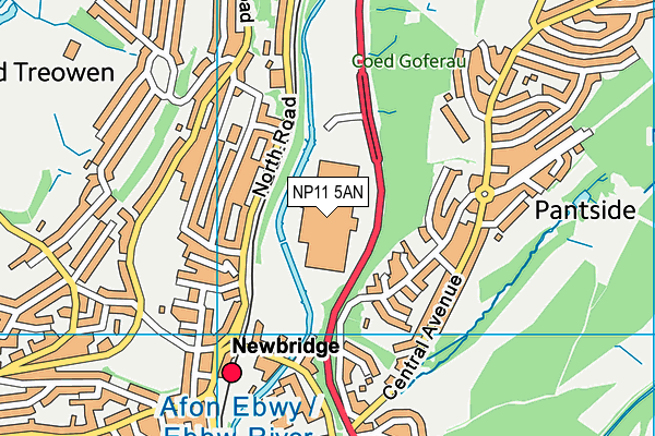 NP11 5AN map - OS VectorMap District (Ordnance Survey) NP11 5AN map - OS VectorMap District (Ordnance Survey)