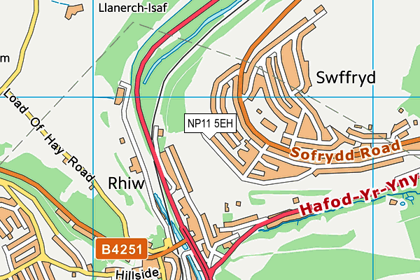 NP11 5EH map - OS VectorMap District (Ordnance Survey)