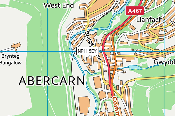 NP11 5EY map - OS VectorMap District (Ordnance Survey) NP11 5EY map - OS VectorMap District (Ordnance Survey)