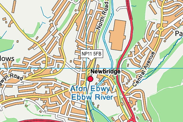 NP11 5FB map - OS VectorMap District (Ordnance Survey) NP11 5FB map - OS VectorMap District (Ordnance Survey)