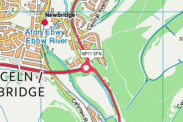 NP11 5FN map - OS VectorMap District (Ordnance Survey) NP11 5FN map - OS VectorMap District (Ordnance Survey)