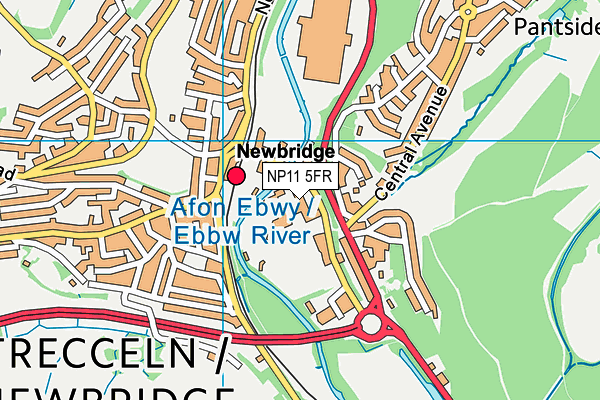 NP11 5FR map - OS VectorMap District (Ordnance Survey) NP11 5FR map - OS VectorMap District (Ordnance Survey)