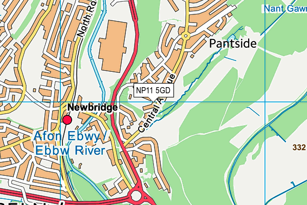 NP11 5GD map - OS VectorMap District (Ordnance Survey) NP11 5GD map - OS VectorMap District (Ordnance Survey)
