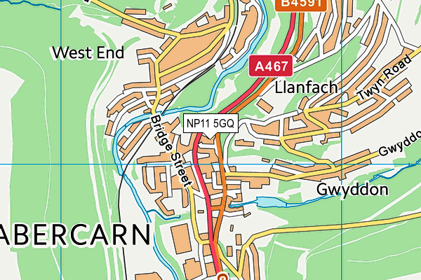 NP11 5GQ map - OS VectorMap District (Ordnance Survey)