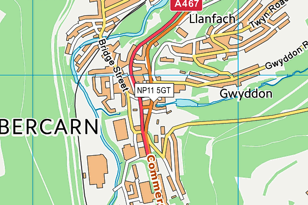 NP11 5GT map - OS VectorMap District (Ordnance Survey) NP11 5GT map - OS VectorMap District (Ordnance Survey)