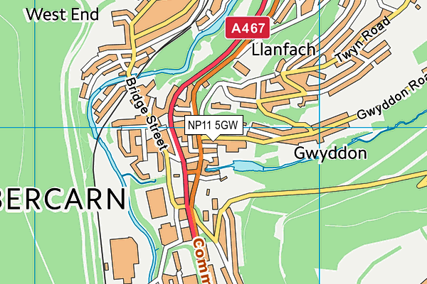 NP11 5GW map - OS VectorMap District (Ordnance Survey) NP11 5GW map - OS VectorMap District (Ordnance Survey)