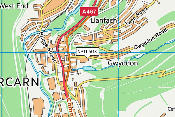NP11 5GX map - OS VectorMap District (Ordnance Survey) NP11 5GX map - OS VectorMap District (Ordnance Survey)