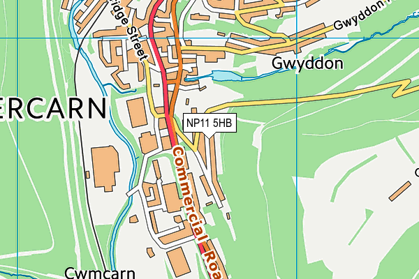 NP11 5HB map - OS VectorMap District (Ordnance Survey) NP11 5HB map - OS VectorMap District (Ordnance Survey)