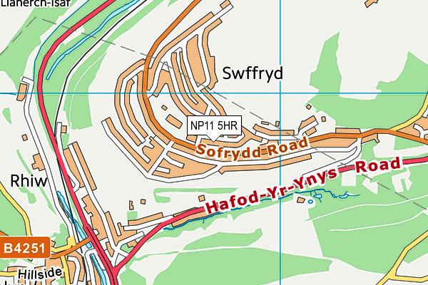 NP11 5HR map - OS VectorMap District (Ordnance Survey) NP11 5HR map - OS VectorMap District (Ordnance Survey)