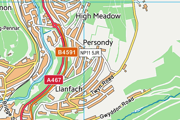 NP11 5JR map - OS VectorMap District (Ordnance Survey) NP11 5JR map - OS VectorMap District (Ordnance Survey)