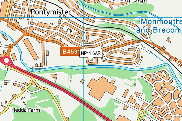 NP11 6AR map - OS VectorMap District (Ordnance Survey) NP11 6AR map - OS VectorMap District (Ordnance Survey)