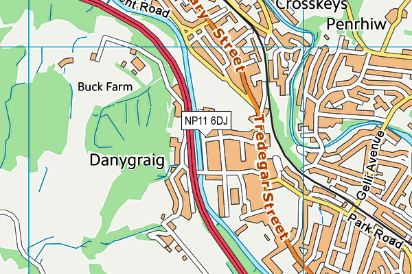 NP11 6DJ map - OS VectorMap District (Ordnance Survey) NP11 6DJ map - OS VectorMap District (Ordnance Survey)