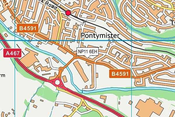 NP11 6EH map - OS VectorMap District (Ordnance Survey) NP11 6EH map - OS VectorMap District (Ordnance Survey)