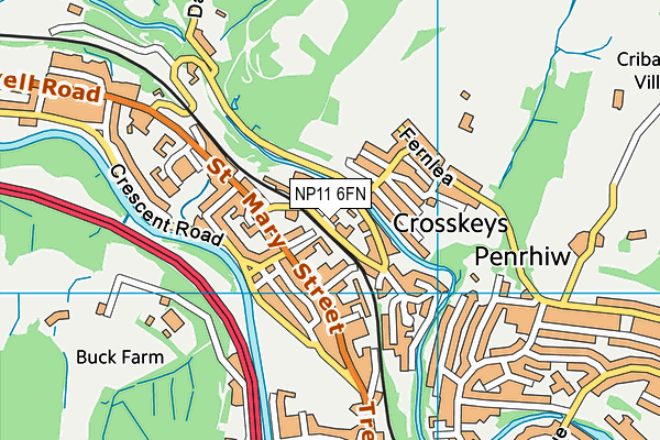 NP11 6FN map - OS VectorMap District (Ordnance Survey) NP11 6FN map - OS VectorMap District (Ordnance Survey)