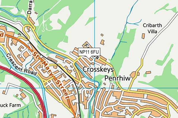 NP11 6FU map - OS VectorMap District (Ordnance Survey) NP11 6FU map - OS VectorMap District (Ordnance Survey)