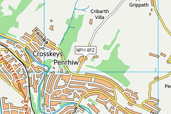 NP11 6FZ map - OS VectorMap District (Ordnance Survey) NP11 6FZ map - OS VectorMap District (Ordnance Survey)