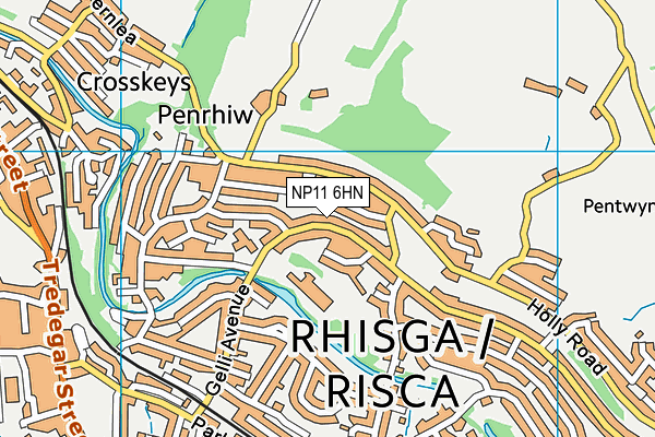 NP11 6HN map - OS VectorMap District (Ordnance Survey)