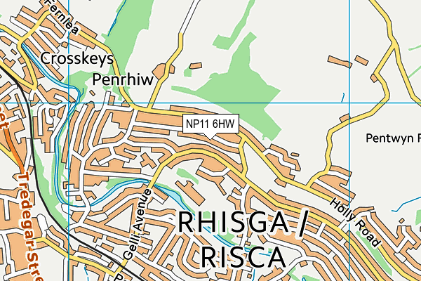 NP11 6HW map - OS VectorMap District (Ordnance Survey) NP11 6HW map - OS VectorMap District (Ordnance Survey)
