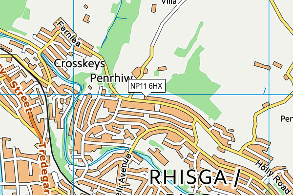 NP11 6HX map - OS VectorMap District (Ordnance Survey) NP11 6HX map - OS VectorMap District (Ordnance Survey)