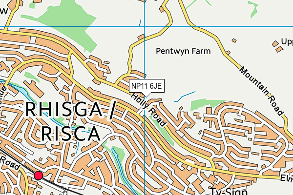 NP11 6JE map - OS VectorMap District (Ordnance Survey) NP11 6JE map - OS VectorMap District (Ordnance Survey)