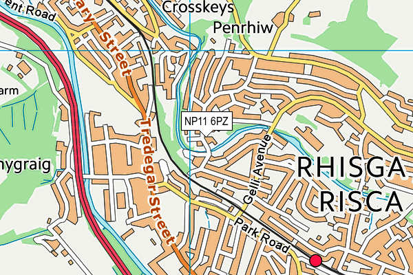 NP11 6PZ map - OS VectorMap District (Ordnance Survey) NP11 6PZ map - OS VectorMap District (Ordnance Survey)