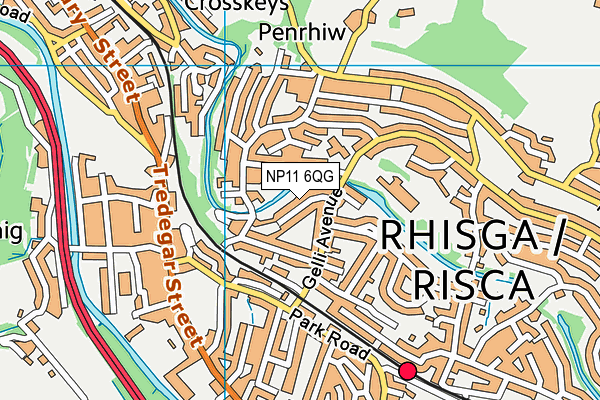 NP11 6QG map - OS VectorMap District (Ordnance Survey) NP11 6QG map - OS VectorMap District (Ordnance Survey)