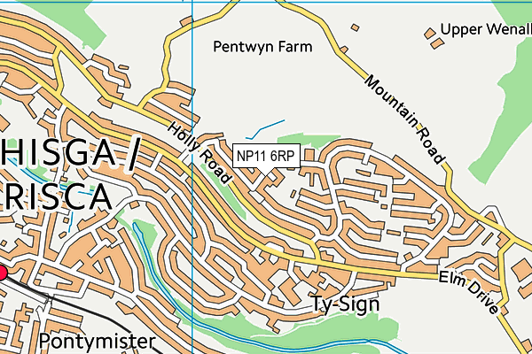 NP11 6RP map - OS VectorMap District (Ordnance Survey) NP11 6RP map - OS VectorMap District (Ordnance Survey)