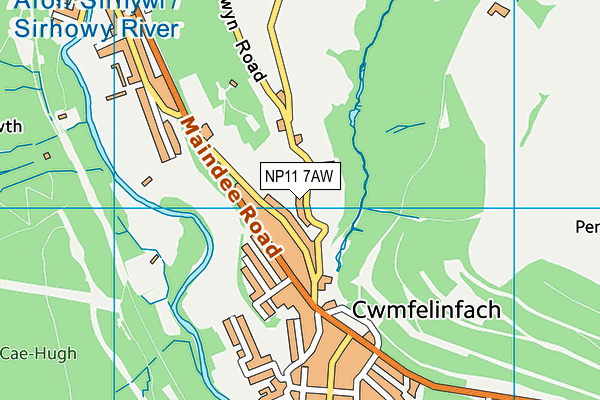 NP11 7AW map - OS VectorMap District (Ordnance Survey) NP11 7AW map - OS VectorMap District (Ordnance Survey)